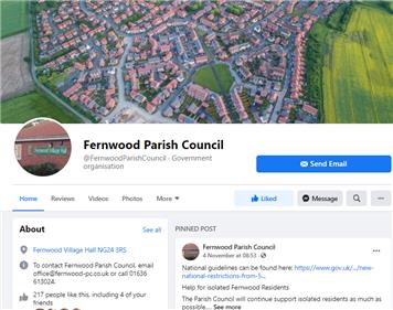  - Keep up to date through the Parish Council Facebook page